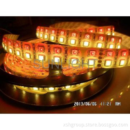 waterproof RGB and warm white flexible strip